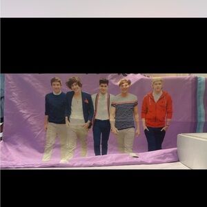 One Direction Purple Graphic pillow case with Band Print